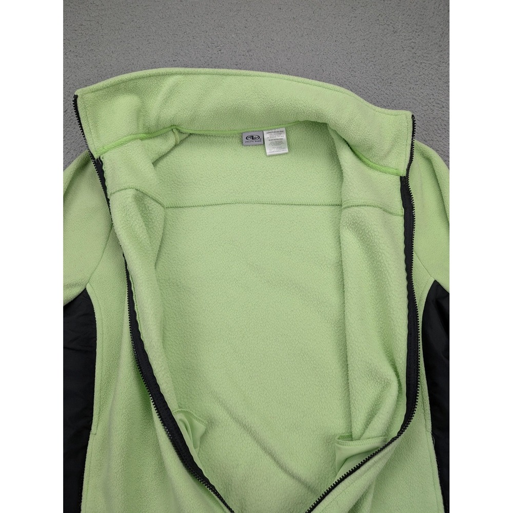 Athletic Works Jacket Womens 2X Apple Green Fleece Full Zip Mock Neck Plus - Picture 7 of 15
